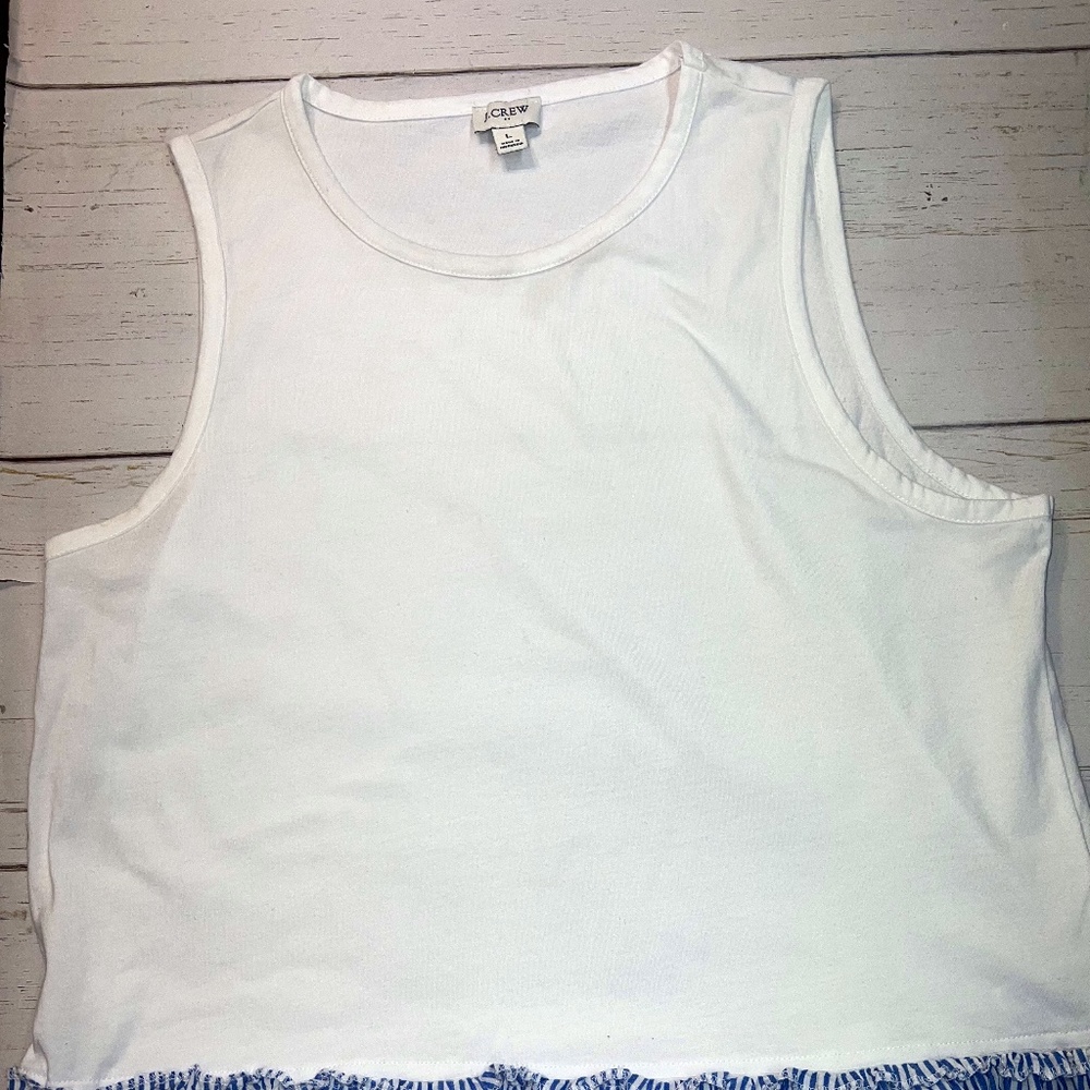 J Crew Peplum Top Size Large
